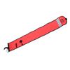 Diving Surface Marker Buoy Floating Diving Equipment Safety Gear Inflatable StripesOrange