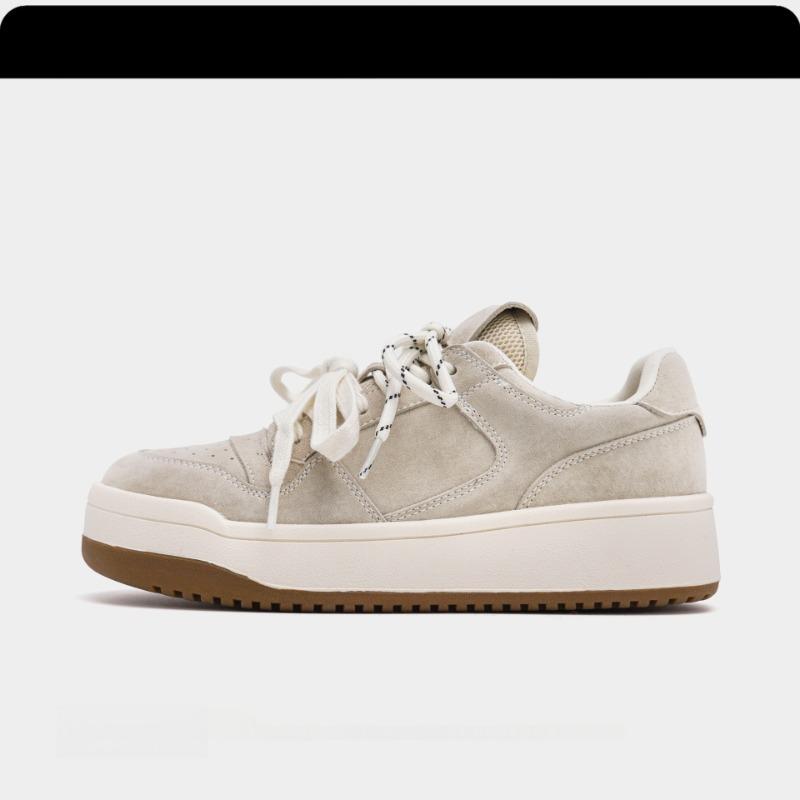 St. Murray~ Little White Shoes Women's Spring New Thick-soled Heightening Round Head Versatile Casual Board Shoes Women's Tide
