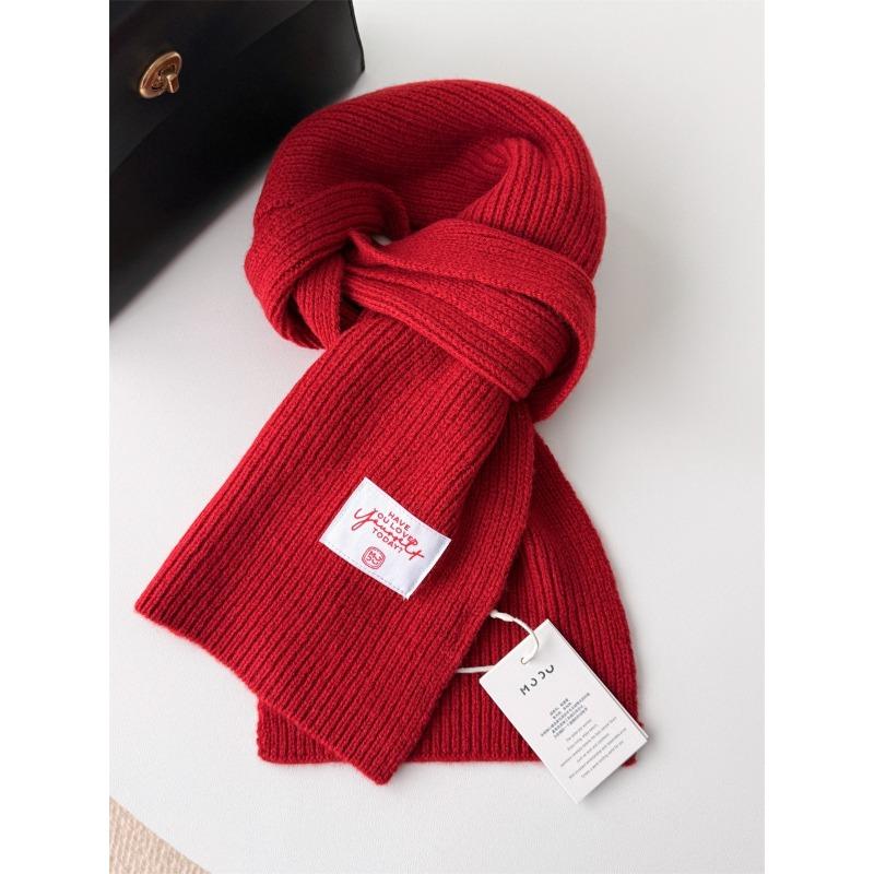 

Australian Pure Wool Scarf Women s Autumn and Winter Atmosphere Versatile Warm Knitted Scarf 160*20cm