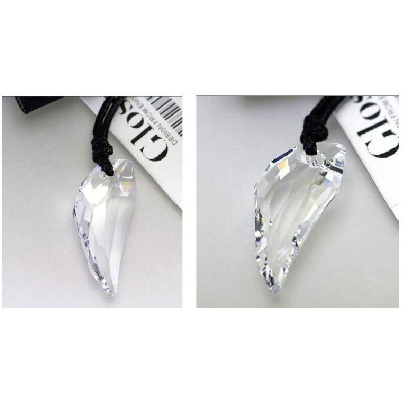 Tooth Wolf Shape Pendant Necklace Transparent Solid Color Decoration Jewelry