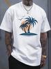 T-shirt Graphique Arbre de Coco pour Homme Plage Tropicale Vacances d'Été T-shirt