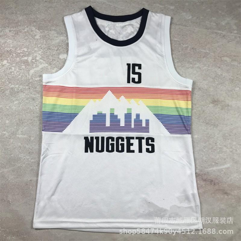 Herren Baumwoll-Basketballtrikot NBA Team City Edition Hitzepressung Benutzerdefinierter Name Nummer