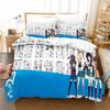 Anime A Channel Bedding Set Single Twin Full Queen King Size Bed Set Adult Kid Bedroom Duvetcover Sets Print Anime Bed Sheet Set