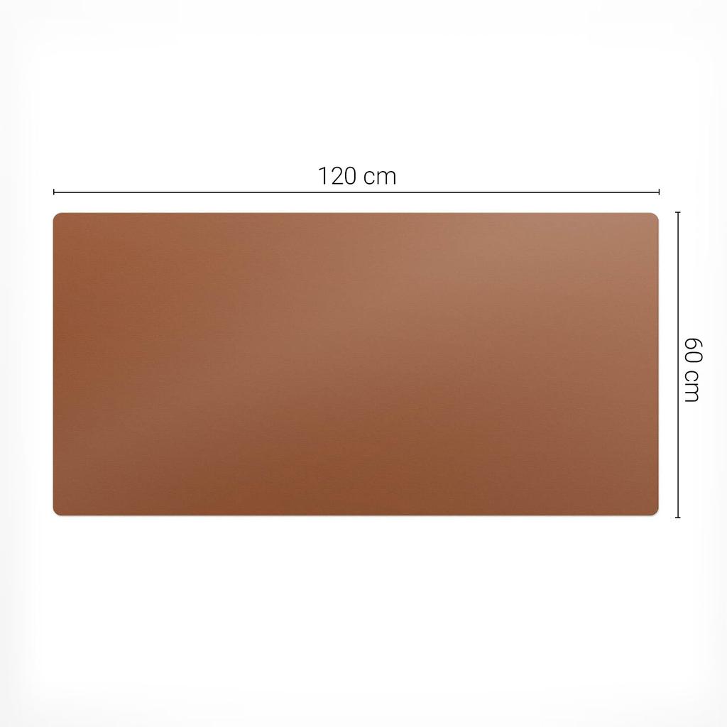 Podkładka Na Biurko Pod Klawiaturę I Akcesoria Kolor Brązowy 120X60 Cm