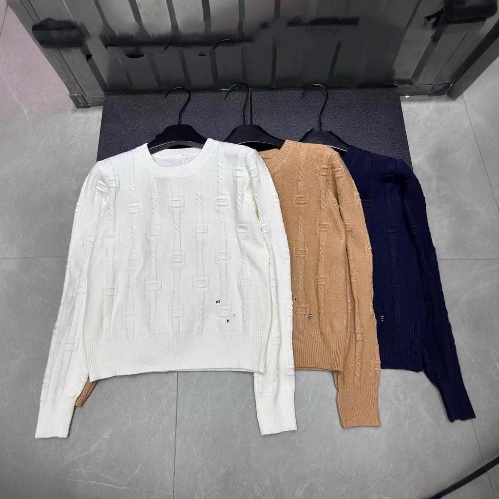 2025 New Arrival European Style 3D Jacquard Knit Pullover: Age-Reducing, Casual, Versatile Winter Top