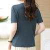 Navava Ice Cool Punching Round Neck Short Sleeve Knit Nk3050