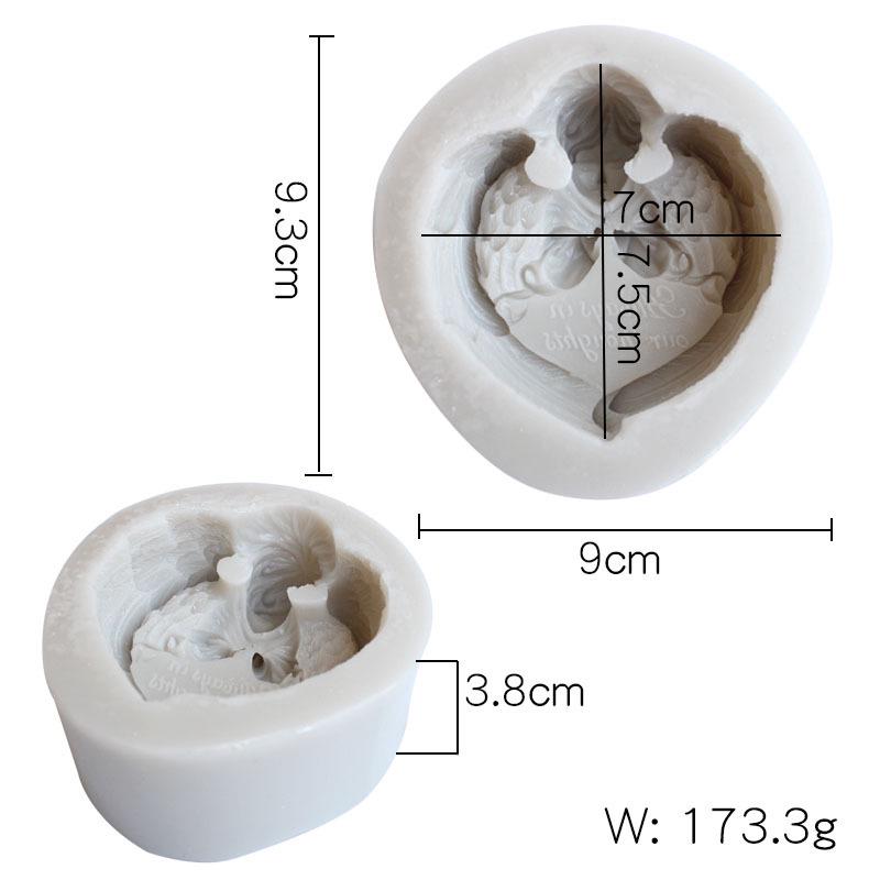 3D DIY Silicone Fondant Cake Cupid Little Angel Molds Cake Decoration Tools Chocolate Mold Candy Clay Mould