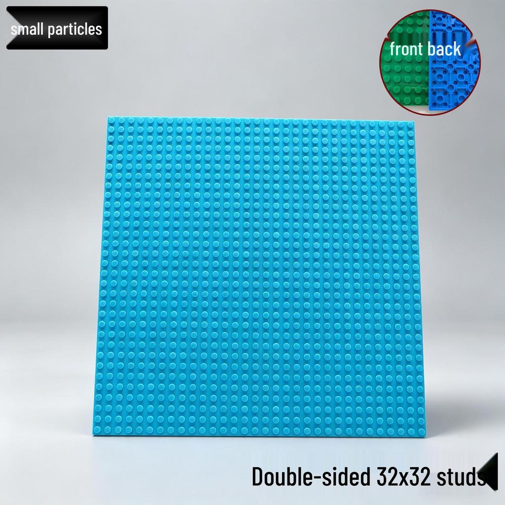 Double-Sided 32x32 Stud Baseplate Compatible with LEGO Building Sets