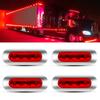 LED Side Marker Light, 4-LED Side Lamp, 12V 24V High