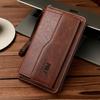 Leather Men's Long Wallet Multi-position Male Leather Purse Portable Men's Hand Bag  Travel