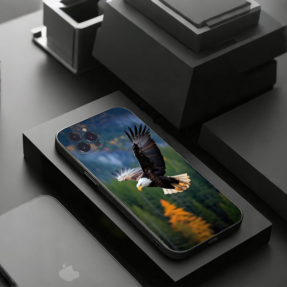 Eagle Cool Animal Phone Case for iPhone 11Pro 13 12 11 Pro Max 16e 17 Air 16 15 14 Plus 11ProMax iPhone13PRO