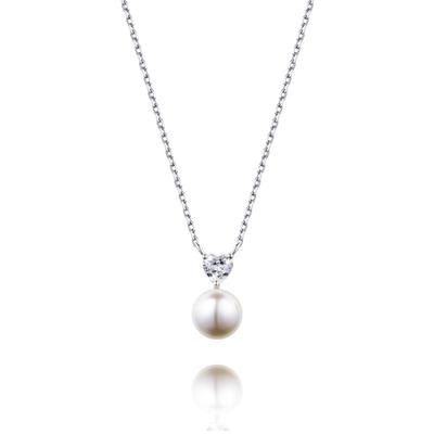 Silver Pearl Necklace H0152