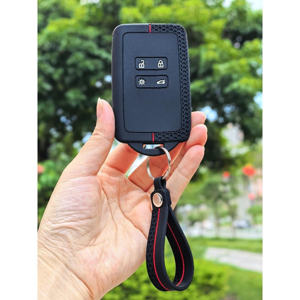 Silicone Keychain Car Key Cover For Renault Koleos Kadjar Captur Megane Talisman Espace Clio Zoe Scenic 4 Arkana Dacia Sandero