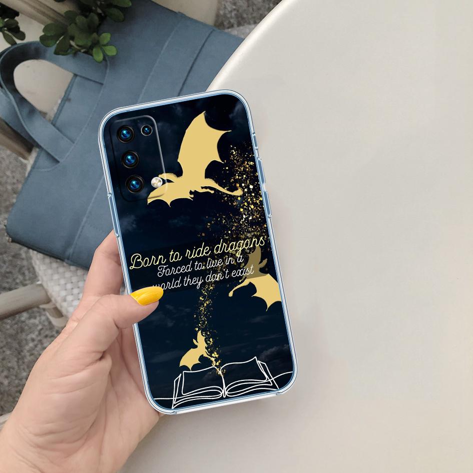 CJ56 Fourth Wing Dragons Soft Shell Transparent Phone Case for Motorola Moto G7 G8 G9 G84 G85 G73 G24 G15 Z2 Play Power Plus