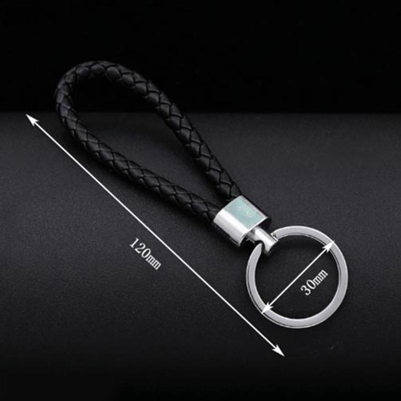 Handmade Leather Rope Keychain Car Key Chain Bag Pendant Accessories