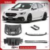 Subaru WRX VBH Carbon Fiber Varis Style Hood, Rear Spoiler, Front Lip, Side Skirts, Rear Bumper Corners.