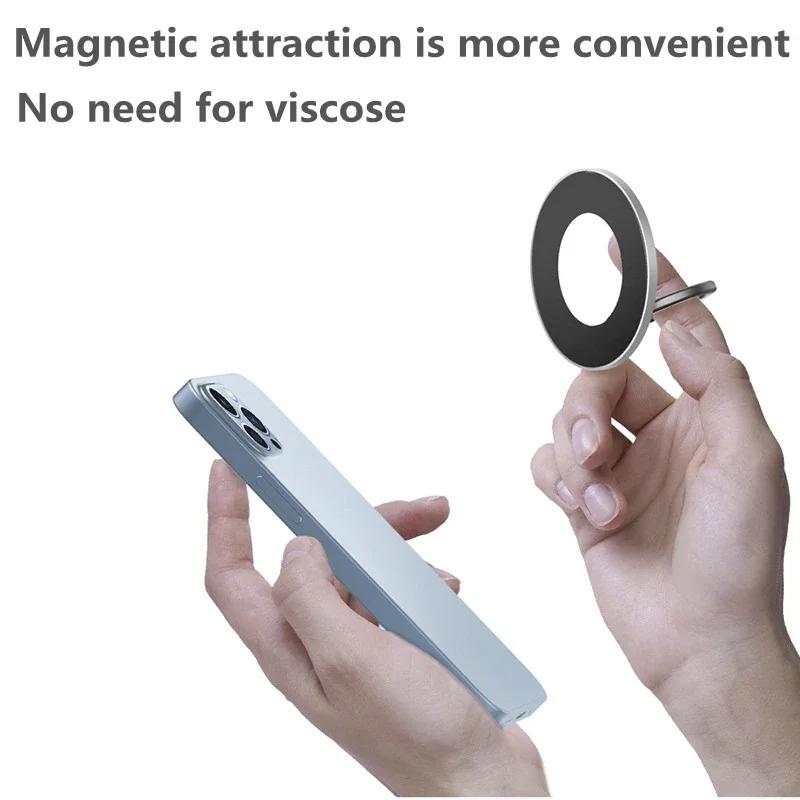 Magnetic Car Phone Holder Magnet Stand  for Kickstand Magnet Grip for iPhone 15 14 13 12 11 Pro Max Finger Ring Holder Stand
