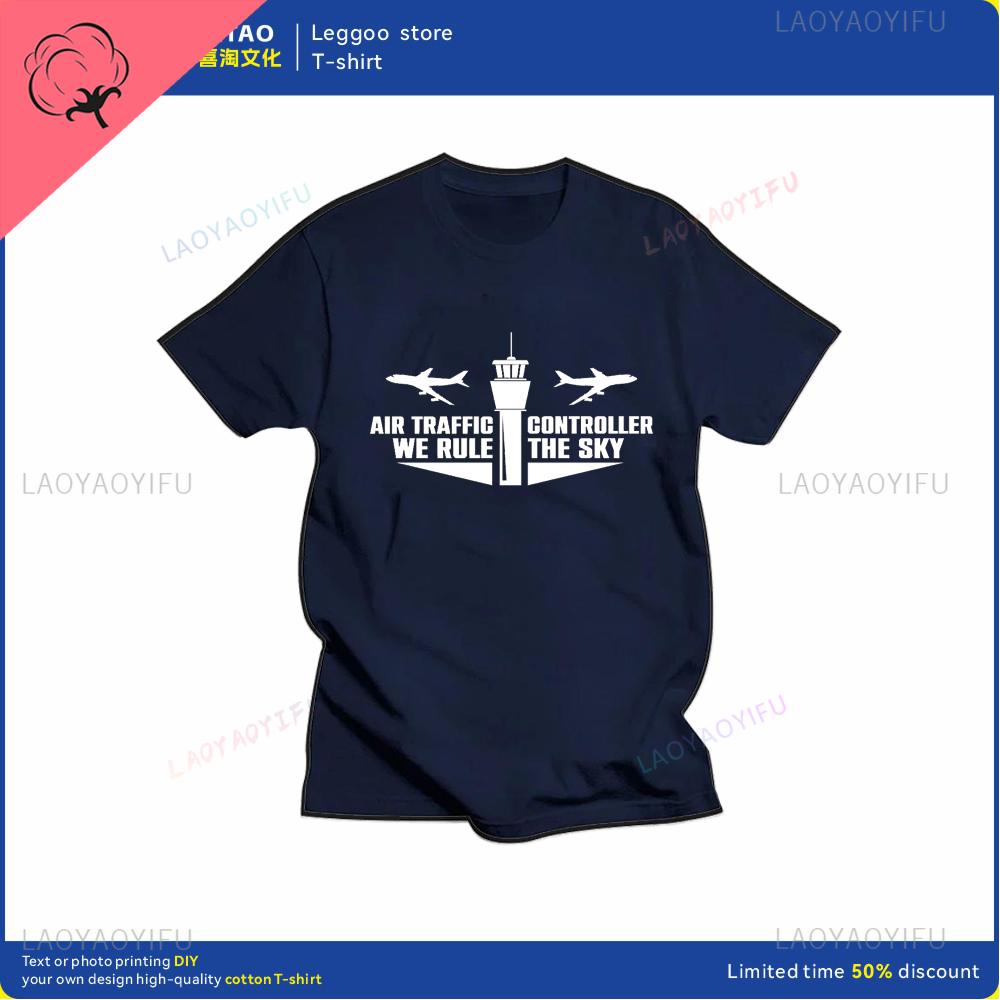 Air Traffic Controller Graphic Printing Fashion Street Wear Casual Trend Summer Men and Women Universal Shortsleeved Tshirt