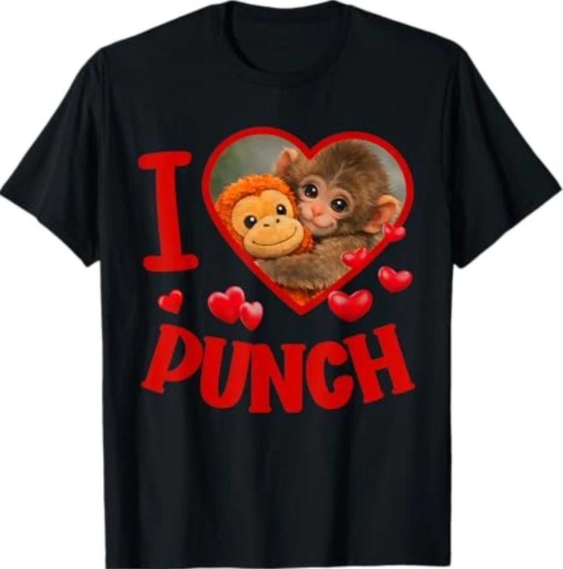 

I Love Punch Cute Baby Monkey Punch T-Shirt S