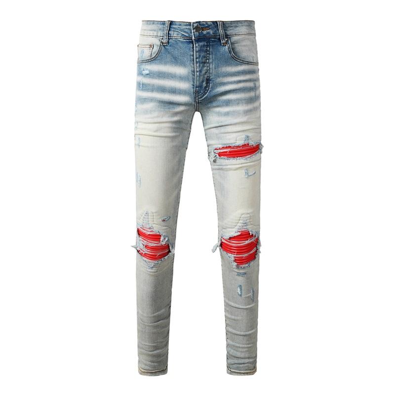 STREETRICH Fashion Americans Brands Men's Jeans Luxury Streetwear Holes Long Trousers Quality Male Stretch Slim Pants Skinny Trousers