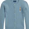Polo Ralph Lauren Polo Bear Ribbed Crew Neck Cardigan Standard Fit Kids sweaters CWPOSWEG6820657-450