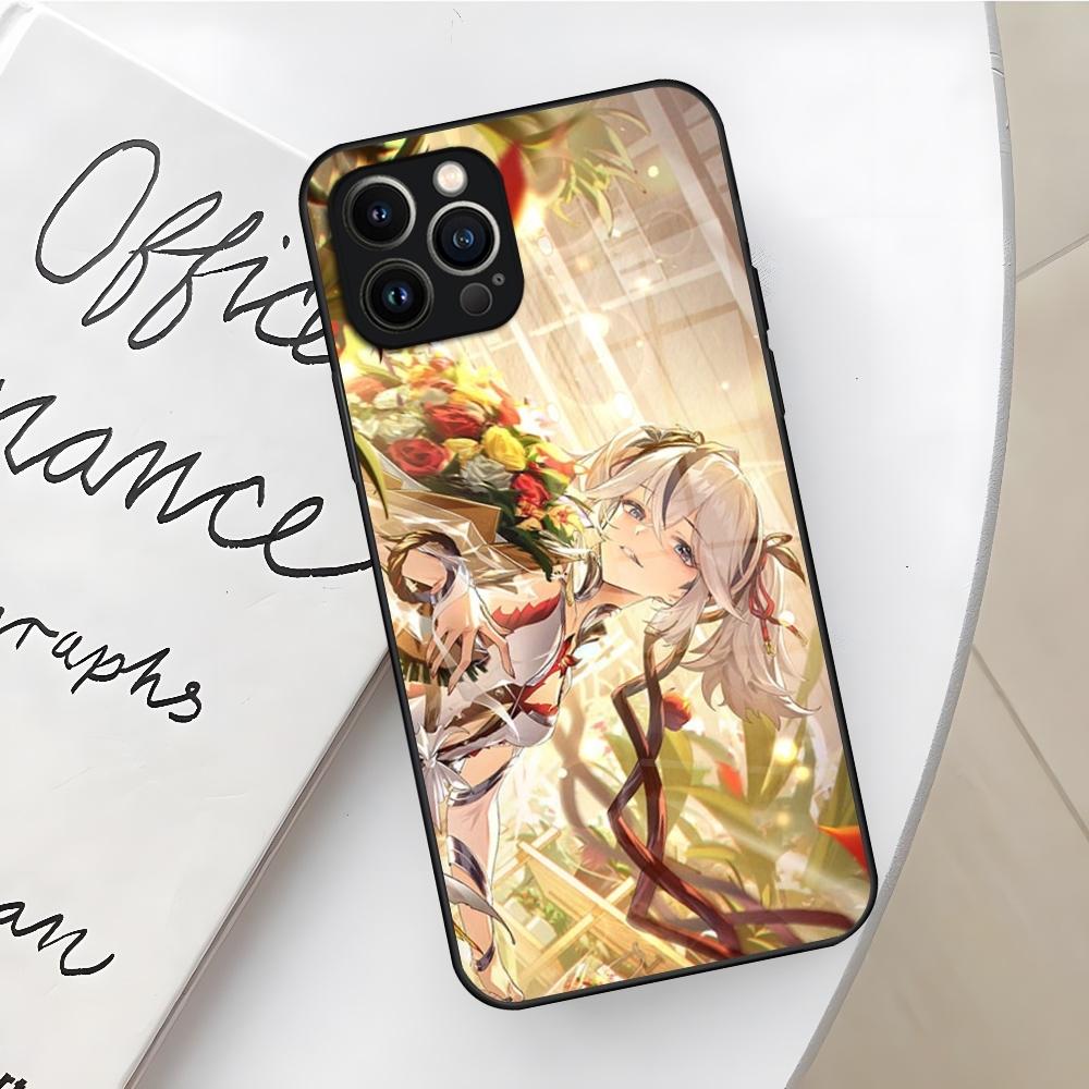 Game Wuthering Waves Phone Case for Iphone 16 15 14 12 11 13 Pro Max Mini X Xr Xs Se 8 Puls Glass Cover