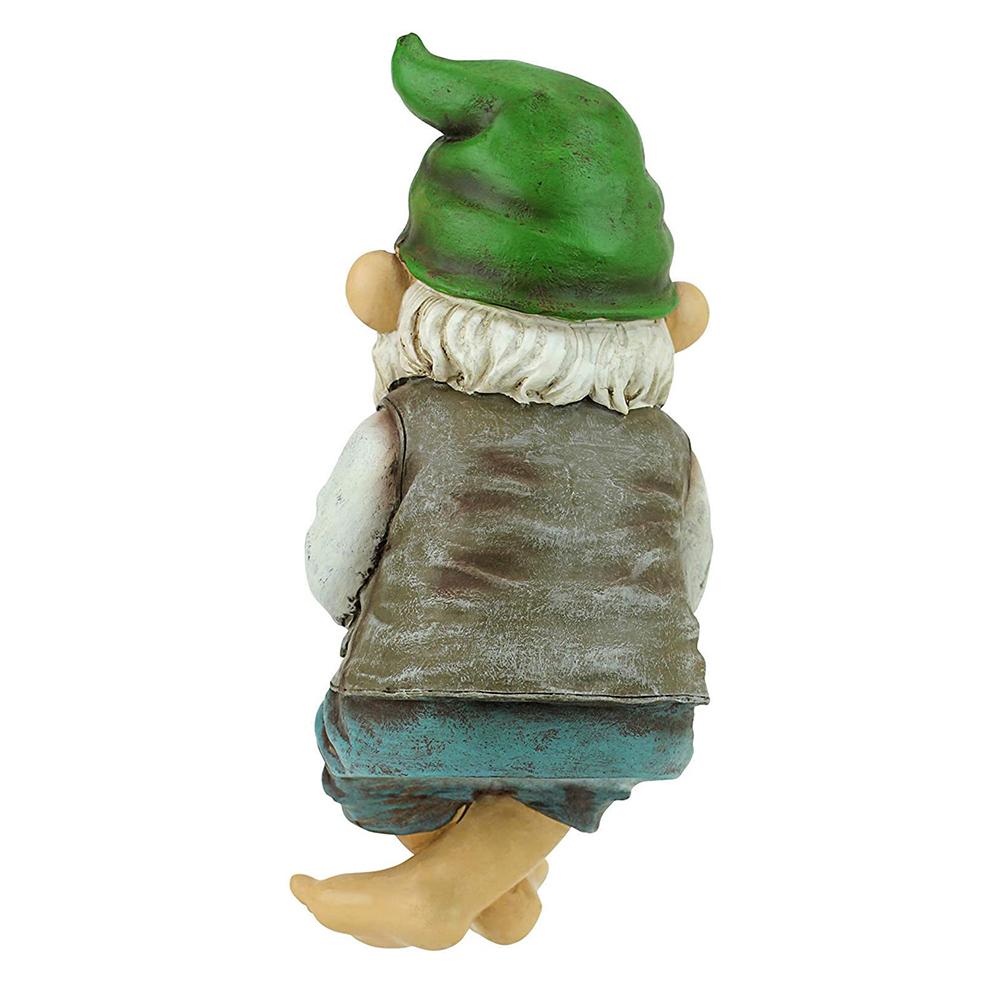 Garden Gnome Fishing Statue Resin Lawn Ornament 10x8x14cm