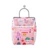 Wall Mount Iron Art Storage Bag With Cotton Linen Fabric For Dorm Room Organizing