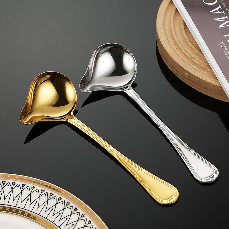 Stainless Steel Duckbill Skimming and Soup Spoon for Hot Pot Cooking
