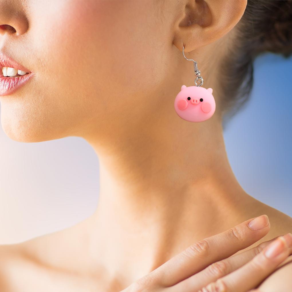 Earring Animal Shape Ear Stud Plastic Eardrop Jewelry Decoration Gift for Home Party