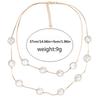 Fashion Pearl Choker Double Layer Sweater Chain European Style Girls Party Birthday Necklace Clothing Accessories