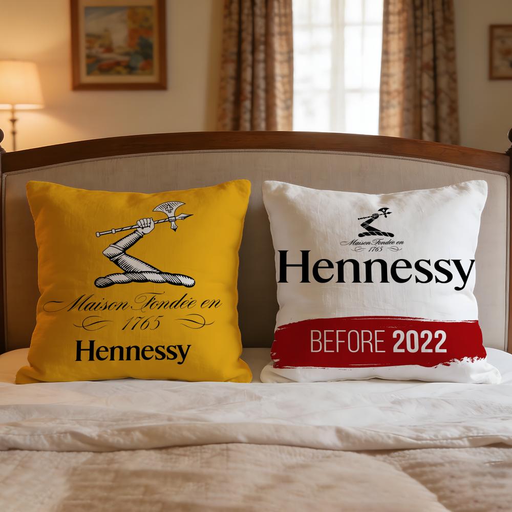 Premium Hennessy Cushion Cover 1Pcs Decorative Covers Soft Cushion Case For Sofa Couch Decor 40X40 45X45 Pillowcases