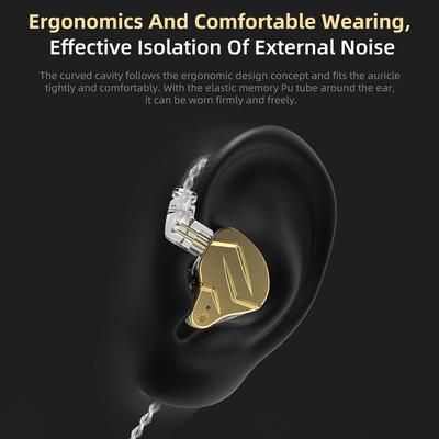 Wired In Ear Headphones DIY Earphones 1BA+1DD Hybrid Driver HIFI DJ Running Sport Earbud