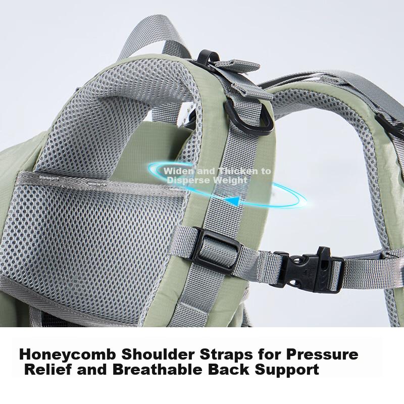 CAMEL Outdoor Professional Hiking Backpack, Large Capacity Travel Tourism Backpack, for Hiking And Climbing, Light Green