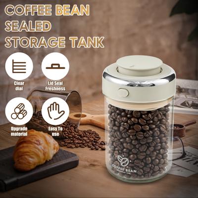 Sealed Jar Coffee Bean Storage Bottle Spice Canister Kitchen Food Grain Tea Glass Jar Fresh Storage Jar Home Kitchen Accessories