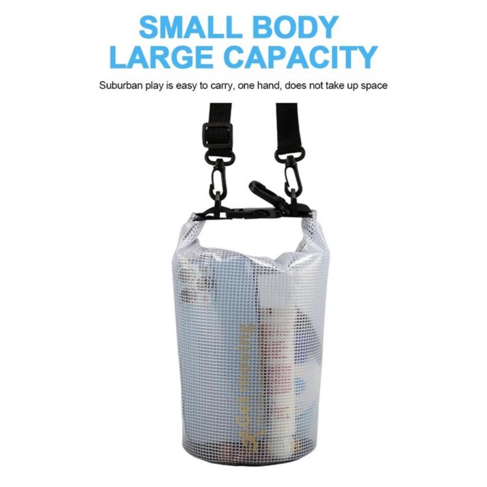 Outdoor 2L PVC Mesh Bag Drifting Waterproof Cross Body Bag  The Songkran Festival