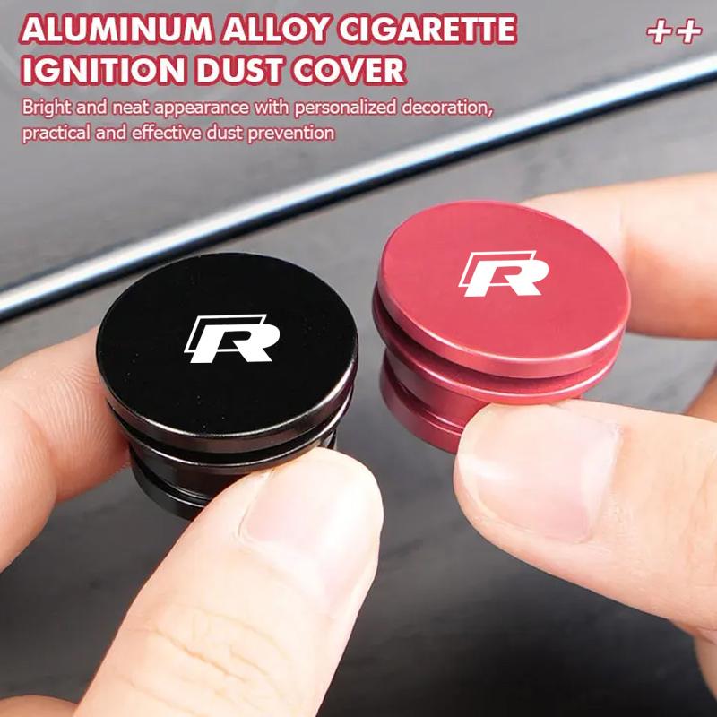 2026 Chaud Pour Volkswagen VW Pour Volkswagen VW Rline R Line Touareg Badge POLO Jetta Golf GTI Passat 1PC Bouchons Anti-poussière en Aluminium