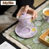 100ml Hand-painted Flowers And Fish Gaiwan Ancient Tea Tureen Tea Bowl With Lid Kit Tea Making Cover Bowl Tea Items Decoration