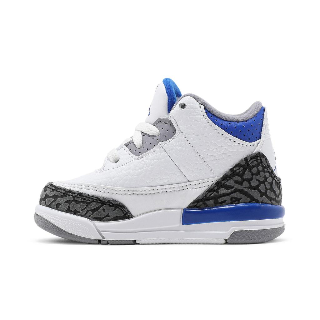 Air Jordan 3 Retro Toddler 'Racer Blue' (Unisex) White / Black / Cement Grey / Racer Blue Toddler Shoes 832033 145