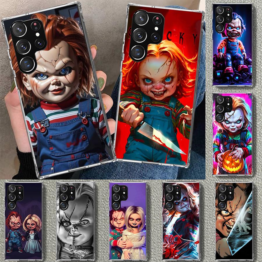 Chucky Doll Horror Movie Phone Case Cover for Samsung Galaxy S26 S25 Edge S24 S23 Ultra S22 Plus S21 FE S20 + Art Customized Fun