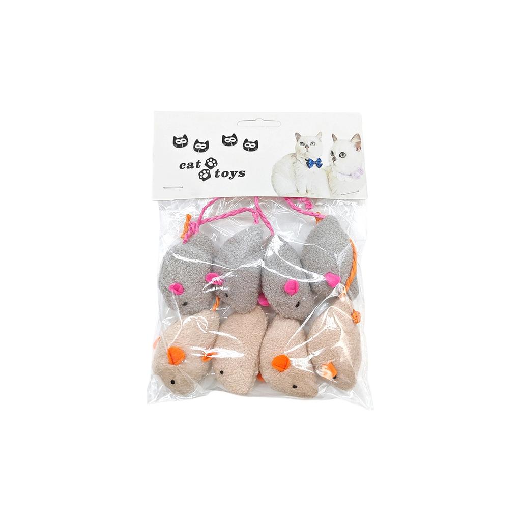 Catnip Plush Mouse Cats Toys Set, Interactive Cats Mice Toys With Silvervine & Catnip For Indoor Cats, Teething & Hunting Chew Toys, Value Pack
