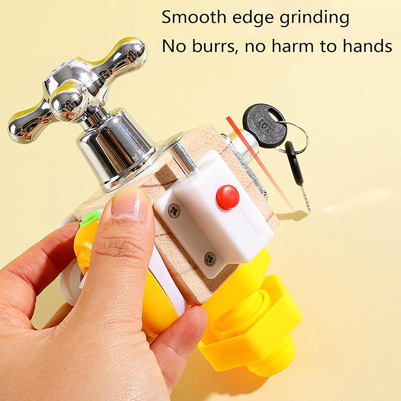 

Kids Busy Cube Wooden Busy Block Montessori Early Learning Toys For Children