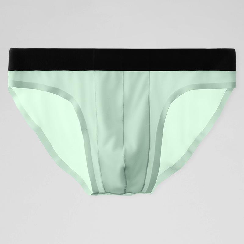 Men's Ice Silk Seamless Breathable Triangle Underwear - Ultra-Thin, Transparent, Sexy Summer Shorts