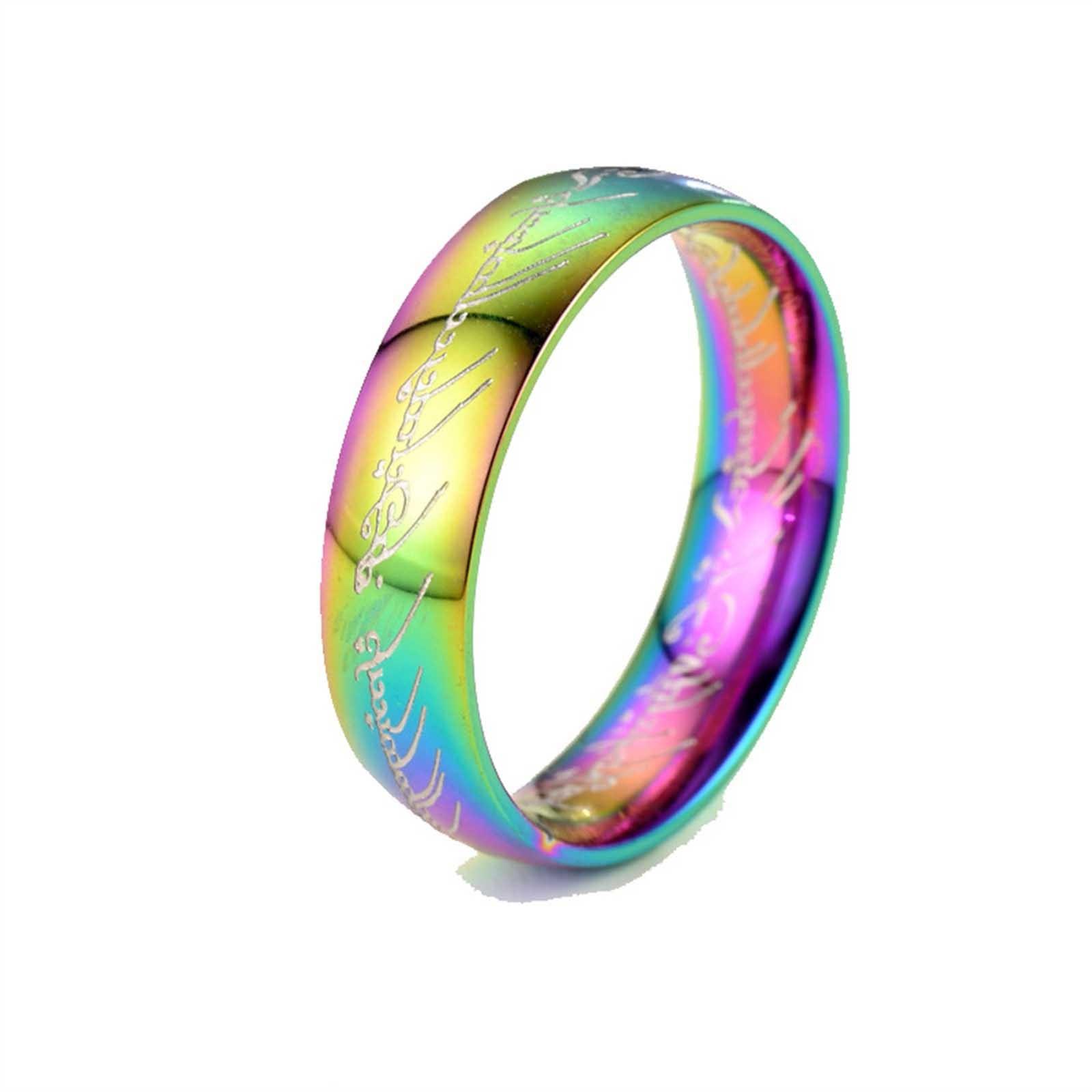 

Кольцо со специальной буквой из титановой стали, периметр кольца из нержавеющей стали 8