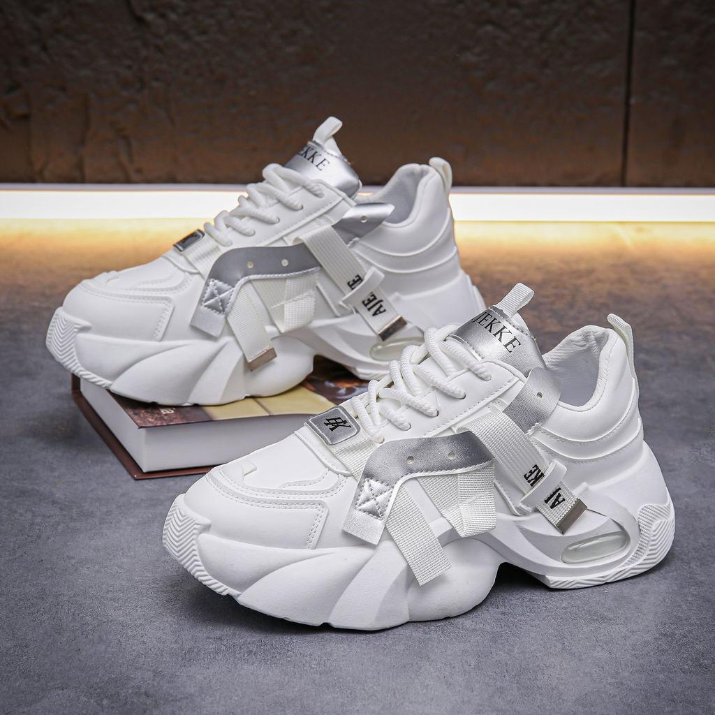 Fashion 2025 New Classic Men's Sneakers Fashion Versatile Shopping Casual Shoes Youth Thick soled Height Increasing Sports Running Shoes