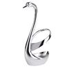 Flatware Organizer Round Creative Stainless Steel Swan Base Holder for Kitchen