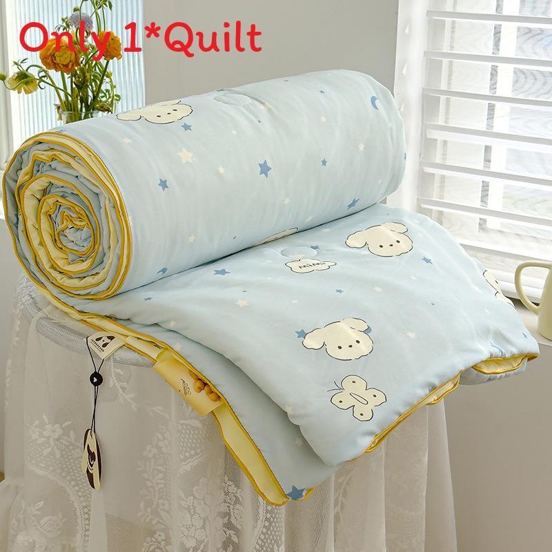 Flower Animal Cake Print Summer Air Conditioning Blanket Quilt Gift