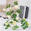 Artificial Rattan Rose Vine for Ceiling & Wall Decor - Wedding & Pipe Covering