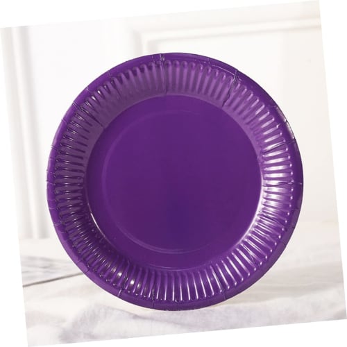 FUNOMOCYA 60-Count 7-Inch Colored Paper Plates, Party Dinner Plates for Birthdays, Baby Showers, and Weddings