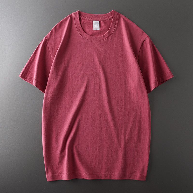 Original Tail Single Cut Label Fashion High Street American Heavy Weight Pure Cotton Short Sleeve T-Shirt Men's Summer Export Men's Clothing Tops